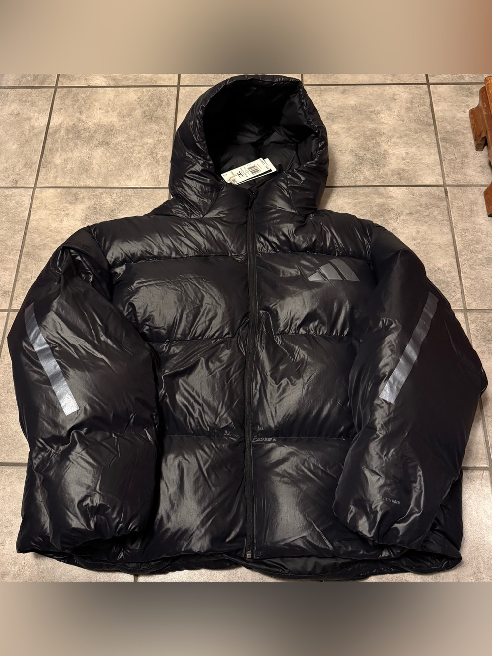 Adidas Z.N.E. Puffer Climawarm Down Black Puffer Jacket Men’s Size 2XL NWT
